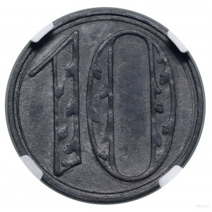 10 fenigów, 1920, Gdańsk; duże cyfry nominału; AKS 19, ...