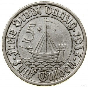 5 guldenów, 1935, Berlin; Koga; AKS 11, Jaeger D.19, Pa...