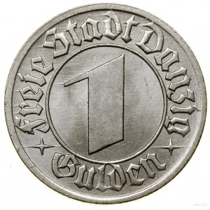1 gulden, 1932, Berlin, herb Gdańska, AKS 15, Jaeger D....