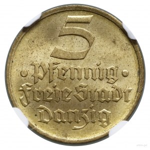 5 fenigów, 1932, Berlin; Flądra; AKS 23, Jaeger D.12, P...