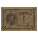 1 złoty, 28.02.1919; seria 46 C, numeracja 056,042; Luc...