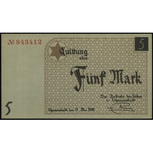 5 marek, 15.05.1940; numeracja 843412; Campbell 4204, L...