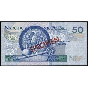 50 zloty, 25.03.1994; AA series, numbering 0000000, ch...