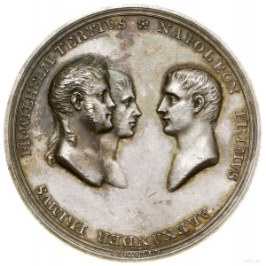 Medal upamiętniający pokój w Tylży, 1807, projektował A...