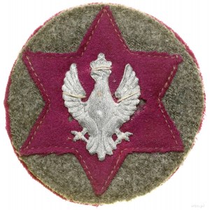 Oznaka naramienna Polskiej Siły Zbrojnej, 1917; Ukorono...