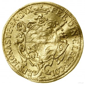 Ducat, 1640, Münster; Av: Decorated five-field shield....
