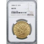 $20, 1884 CC, Carson City; Liberty Head type, with m...