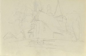 Józef PIENIĄŻEK (1888-1953), Outline of the church in Wola Radziszowska