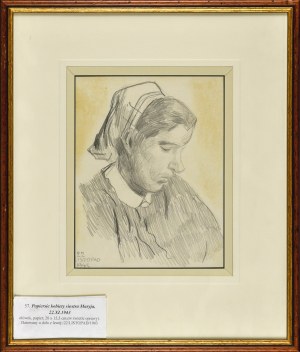 Stanisław KAMOCKI (1875-1944), Popiersie kobiety - siostra Maryja, 22.XI.1943