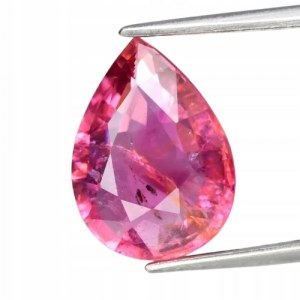 3.54ct Tourmaline rose naturelle - Belle larme