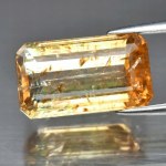 4.18ct - Tourmaline pêche naturelle