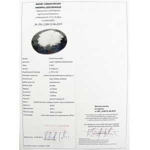 6,36ct - Erstaunlicher Alexandrit Effekt Saphir - Edelstein - mit Zertifikat