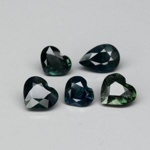 3,96ct - Zaffiro naturale - Set