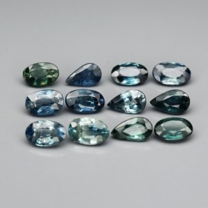 3.51ct - Natural Sapphire - Set.