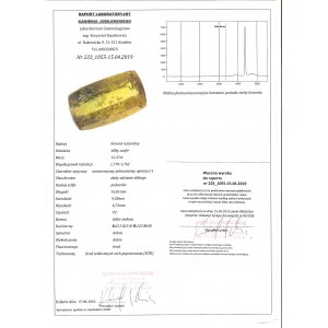 12,37ct - Natürlicher Investment Saphir - Großes Exemplar - mit Zertifikat