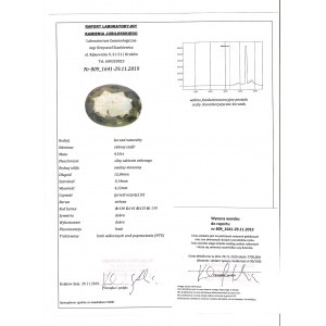 4,10 ct - prírodný zafír - s certifikátom