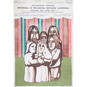 Plakat Rodzina w polskiej sztuce ludowej