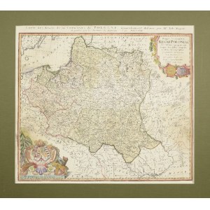 Tobias MAYER / HOMANNA Heirs, Mapa Poľska - Mappa Geographica Regni Poloniae [Carte des Estats de la Couronne de Pologne ...], 1757