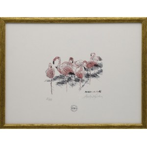 Andrzej WAJDA (1926-2016), Flamingos - Berliner Zoo, 1986