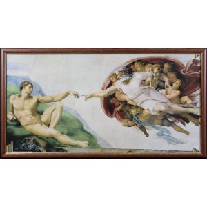 Michelangelo BUONARROTI, Stvorenie Adama - podľa