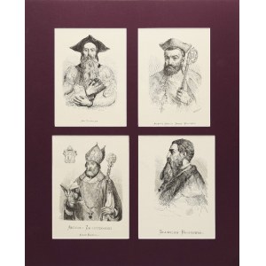 Jan MATEJKO (1838-1893), Four co-op portraits, 1876