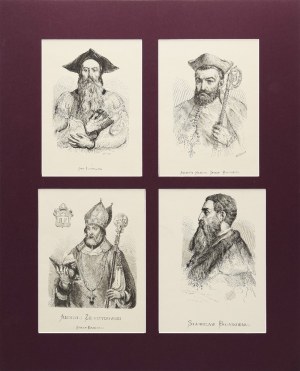 Jan MATEJKO (1838-1893), Cztery portrety współoprawne, 1876