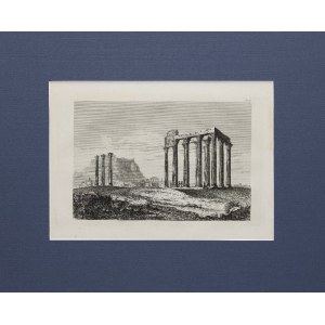 Carl MERKER (1817-1897), Tempel des Jupiter, Athen, 1856