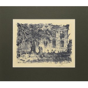 Antoni SUCHANEK (1901-1982), Ruiny Starej Warszawy - Instytut Głuchoniemych, 1945