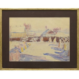 Fryderyk PAUTSCH (1877-1950) - przypisywany, Pejzaż zimowy