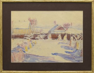Fryderyk PAUTSCH (1877-1950) - przypisywany, Pejzaż zimowy