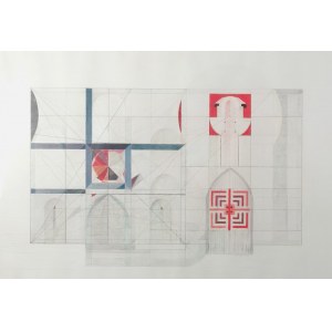 K. JASIŃSKI, Szkic - kompozycja geometryczna, 1978