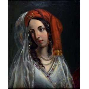 Korneli SZLEGEL (1819-1870), Tête de femme turque
