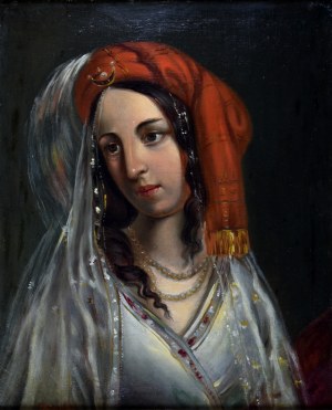 Korneli SZLEGEL (1819-1870), Kopf einer türkischen Frau