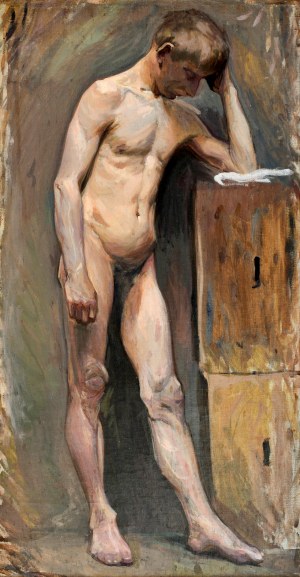 Władysław Jan POCHWALSKI (1860-1924), Male nude