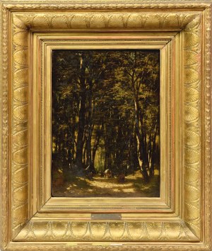 Wladyslaw MALECKI (1836-1900), Tábor v lese, 1882? (dátum je slabo viditeľný)