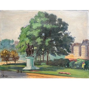 Jean PESKÉ (1870-1949), Paesaggio parigino, 1921