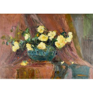 Włodzimierz TERLIKOWSKI (1873-1951), Żółte róże, 1923