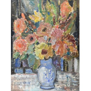 Henryk KRYCH (1905-1980), Fleurs dans un vase