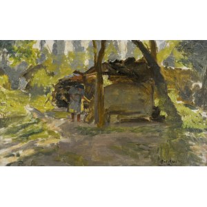 peintre inconnu, paysage rural