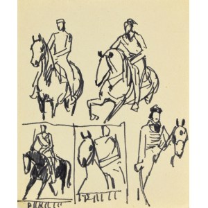 Ludwik MACIĄG (1920-2007), Men on Horses