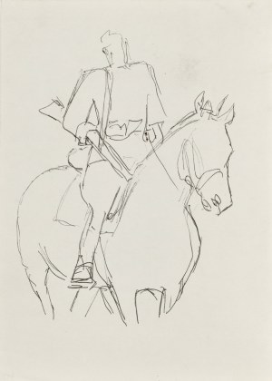 Ludwik MACIĄG (1920-2007), Soldier on horseback