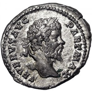 Römische Münzen, Kaiserreich, Septimius Severus (193-211 n. Chr.), Denar n.d., Rom
