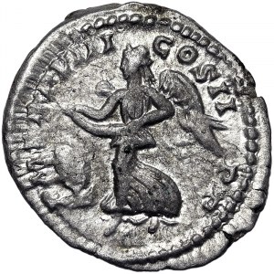 Rímske mince, cisárstvo, Septimius Severus (193-211 n. l.), Denár n.d., Rím