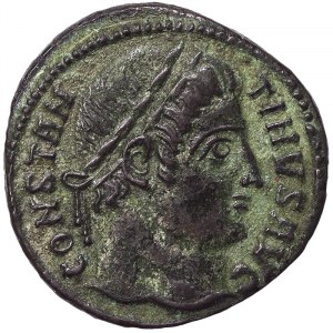 Monete romane, Impero, Costantino II (317-340 d.C.), Follis n.d. (ca. 327-328 d.C.), Alessandria d'Egitto