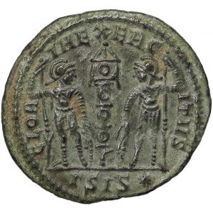 Römische Münzen, Kaiserreich, Constantius II (337-361 n. Chr.), Follis n.d., Siscia