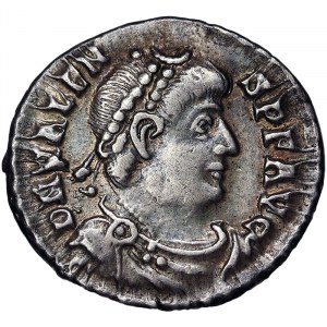 Monety rzymskie, Imperium, Walentynian II (375-392 n.e.), Siliqua n.d., Treveri