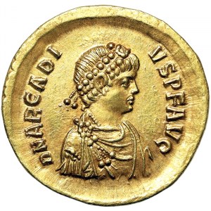 Römische Münzen, Kaiserreich, Arcadius (383-408 n.Chr.), Solidus n.d. (ca. 388-392 n.Chr.), Konstantinopel