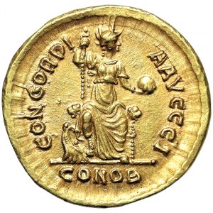 Monety rzymskie, Imperium, Arkadiusz (383-408 n.e.), Solidus n.d. (ok. 388-392 n.e.), Konstantynopol