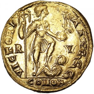 Monety rzymskie, Imperium, Honoriusz (393-423 n.e.), Solidus n.d. (ok. 420-423 n.e.), Rawenna