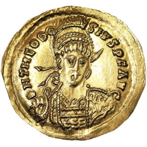 Monety rzymskie, Imperium, Teodozjusz II (402-450 n.e.), Solidus n.d. (ok. 441-450 n.e.), Konstantynopol